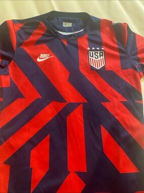 Nike Kids USA Red and Navy Soccer Jersey